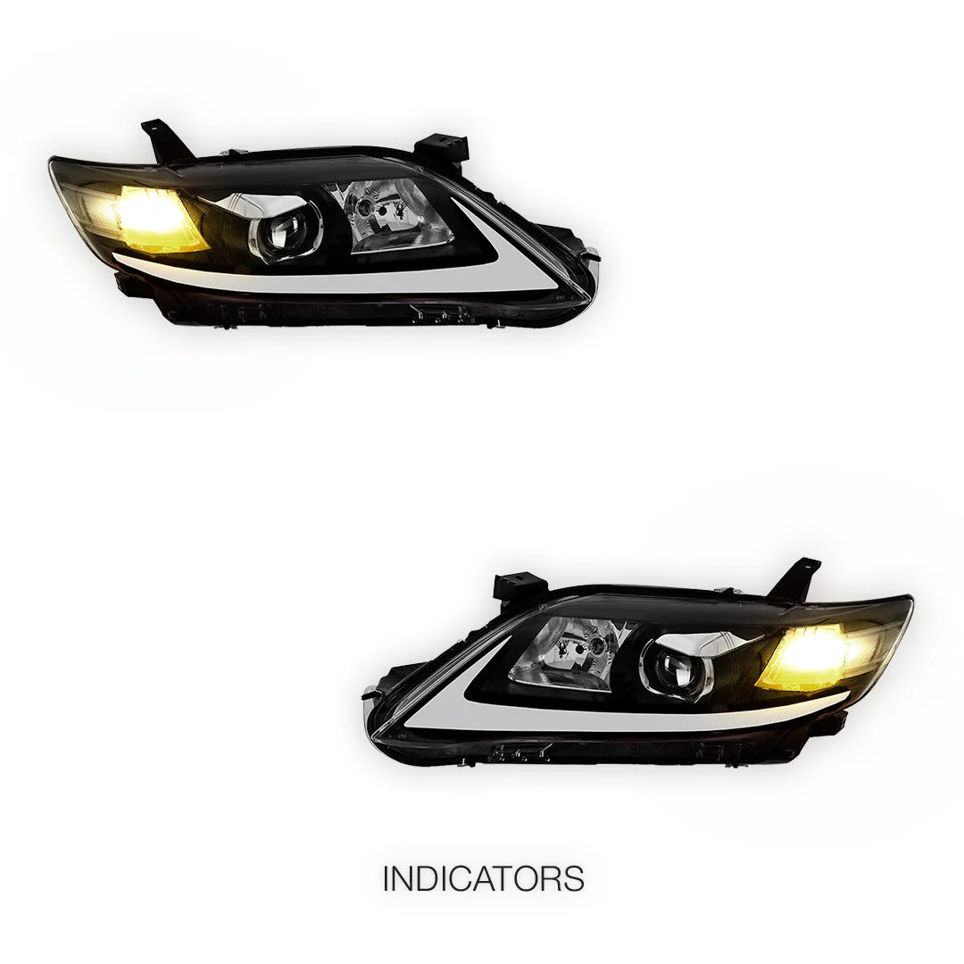Toyota Camry XV40 (2010 - 2011) LED Headlights Halo DRL  LH + RH - Image 3