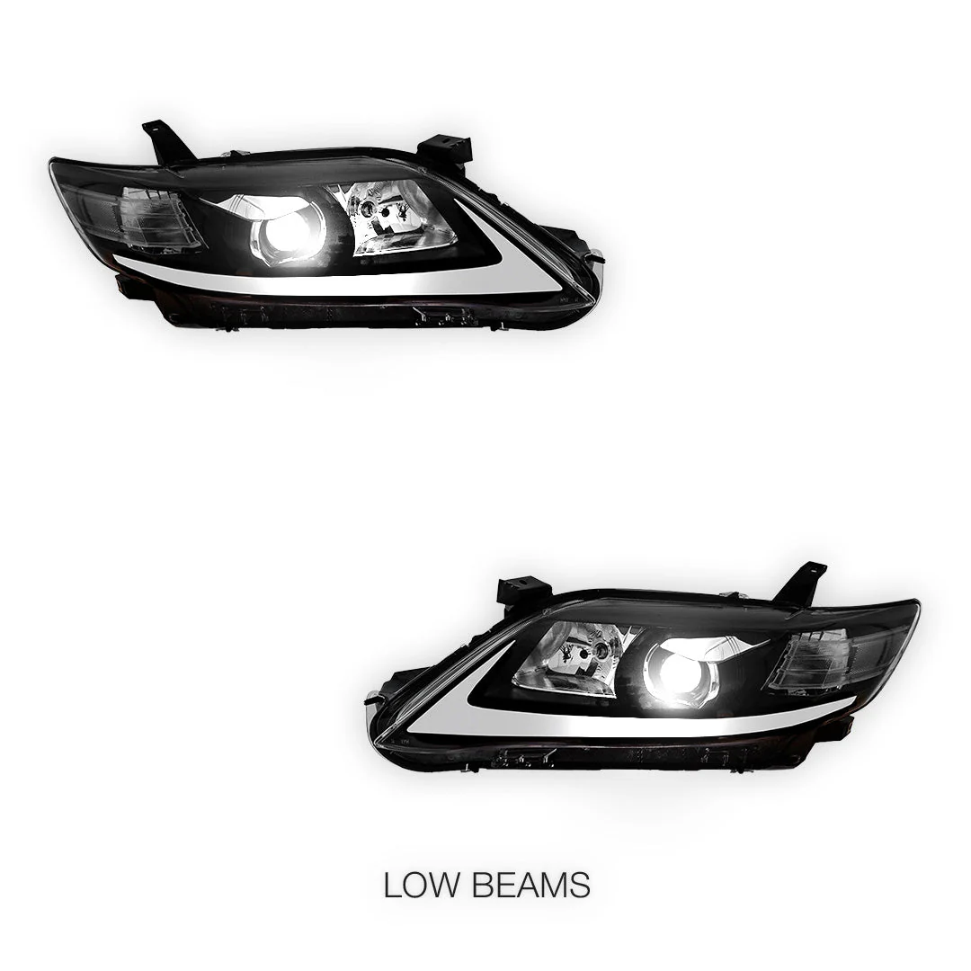 Toyota Camry XV40 (2010 - 2011) LED Headlights Halo DRL  LH + RH - Image 4