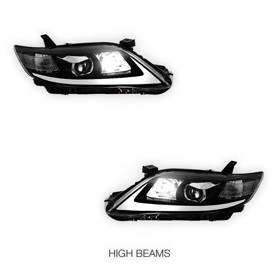 Toyota Camry XV40 (2010 - 2011) LED Headlights Halo DRL  LH + RH - Image 5