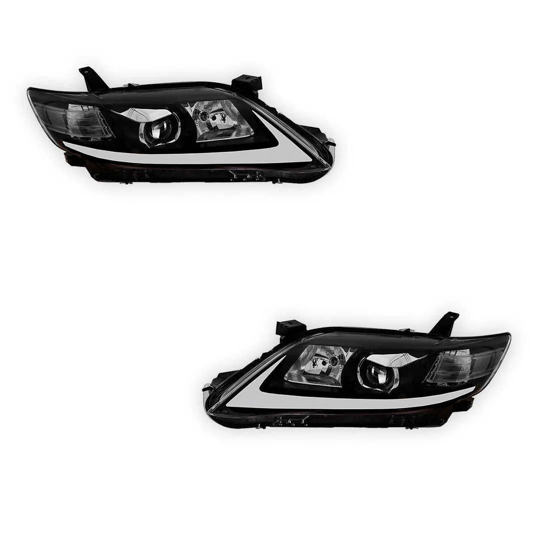 Toyota Camry XV40 (2010 - 2011) LED Headlights Halo DRL  LH + RH - Image 6