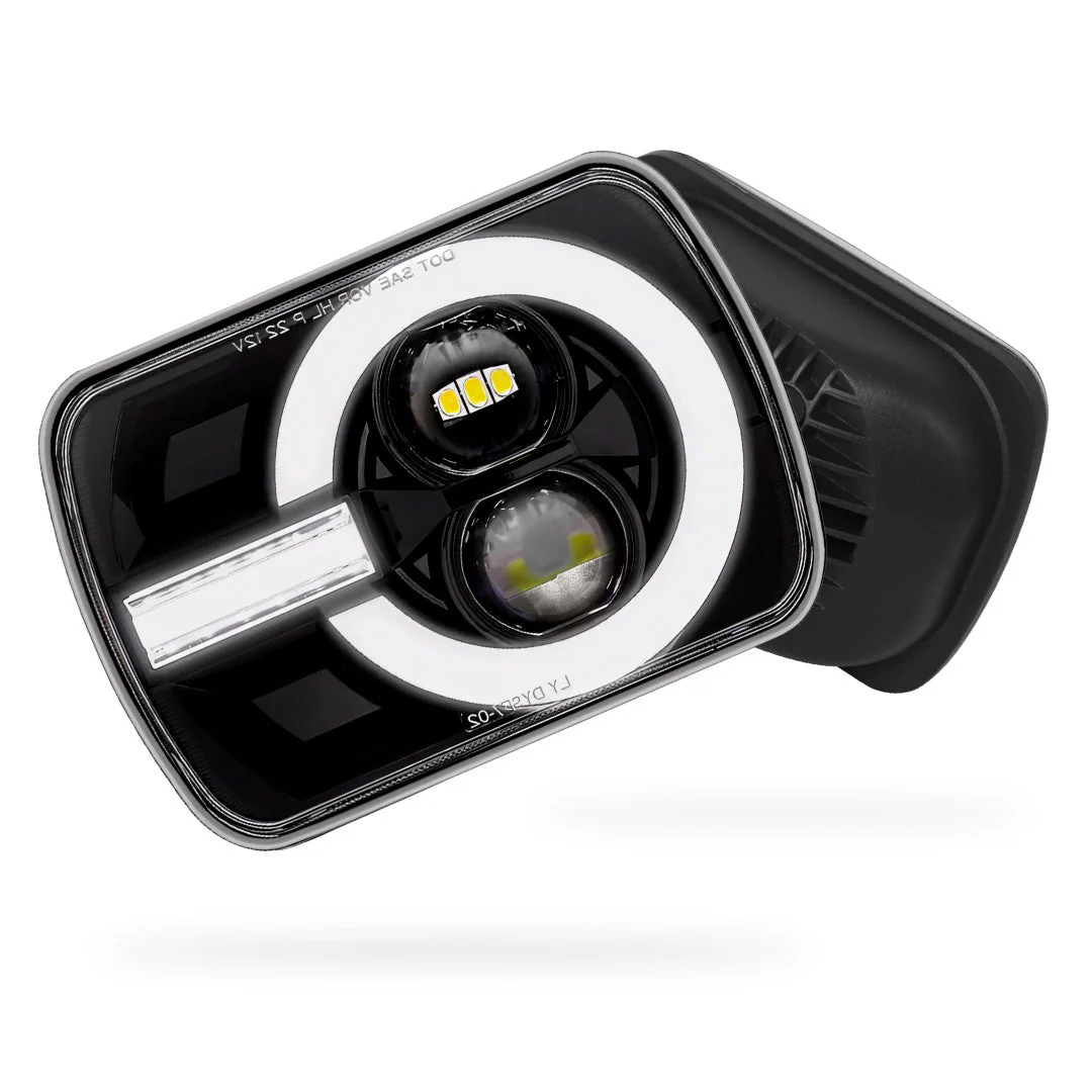 Ford F-250 RM / RN (2001 - 2006) LED Headlights Halo DRL LH + RH