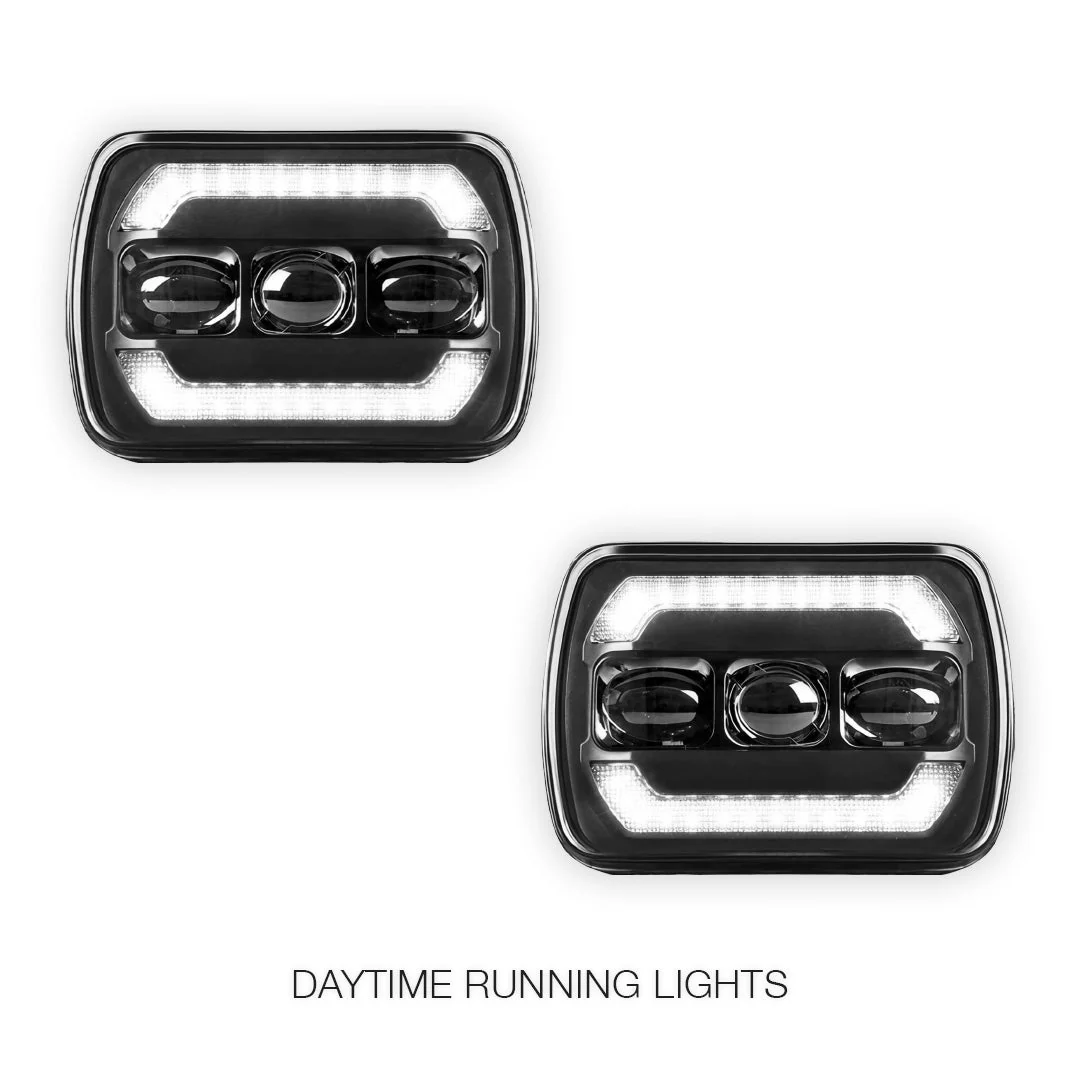 Ford F-250 RM / RN (2001 - 2006) LED Headlights Halo DRL LH + RH - Image 13
