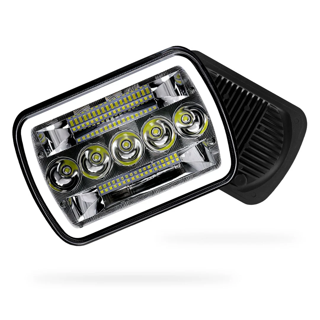 Ford F-250 RM / RN (2001 - 2006) LED Headlights Halo DRL LH + RH - Image 18