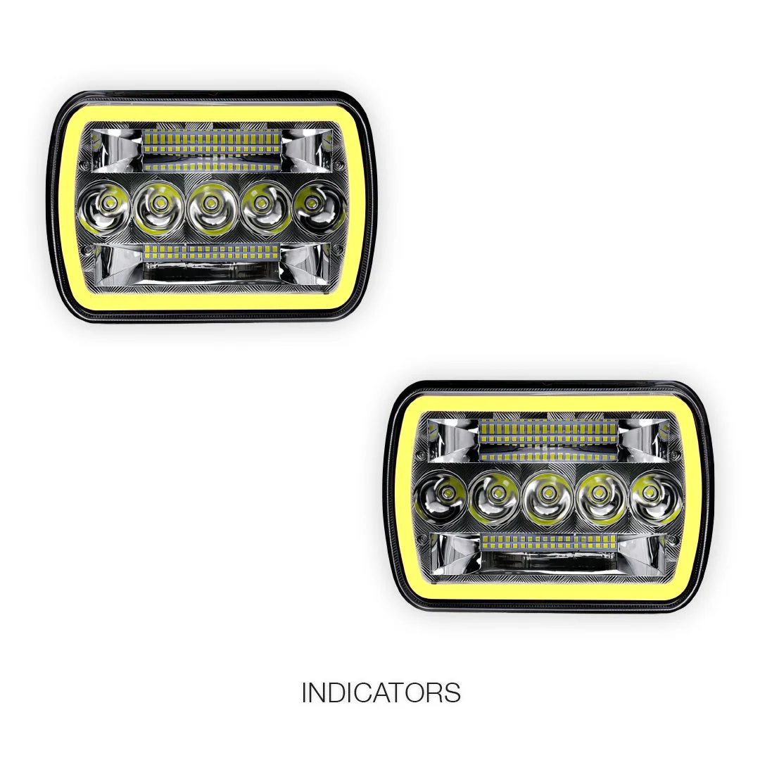 Ford F-250 RM / RN (2001 - 2006) LED Headlights Halo DRL LH + RH - Image 20