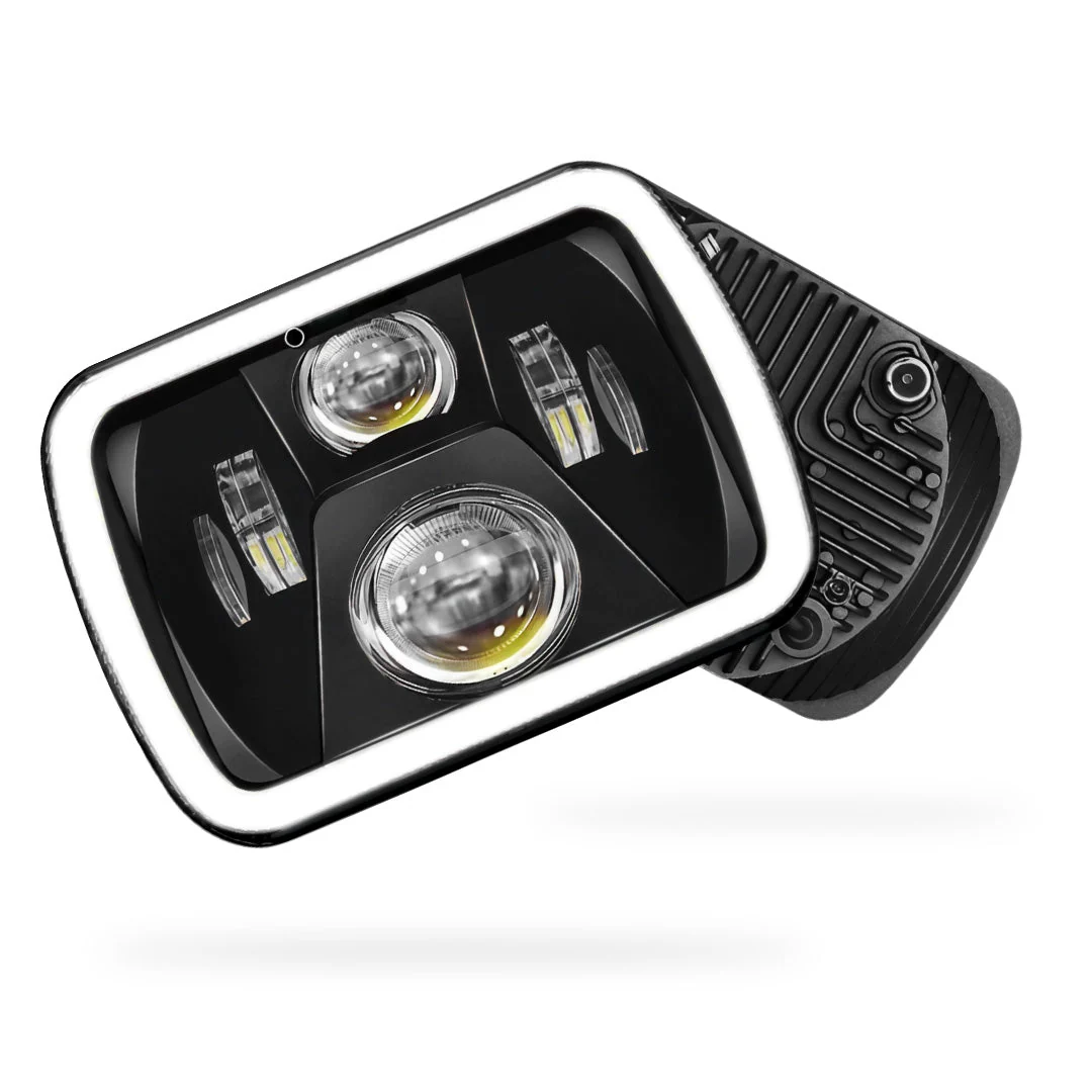 Ford F-250 RM / RN (2001 - 2006) LED Headlights Halo DRL LH + RH - Image 24