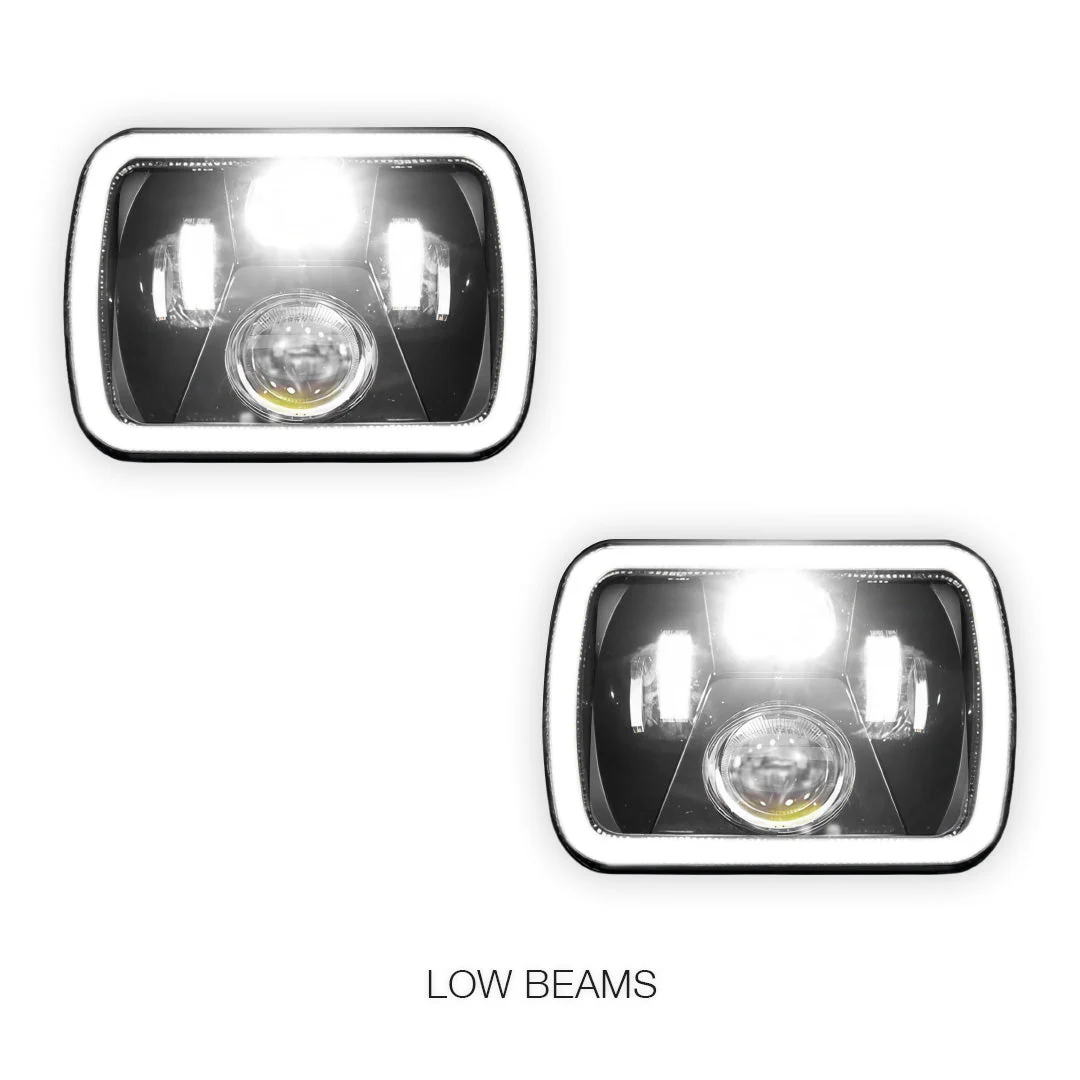 Ford F-250 RM / RN (2001 - 2006) LED Headlights Halo DRL LH + RH - Image 27