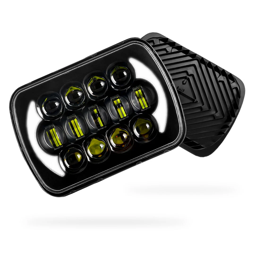 Ford F-250 RM / RN (2001 - 2006) LED Headlights Halo DRL LH + RH - Image 7