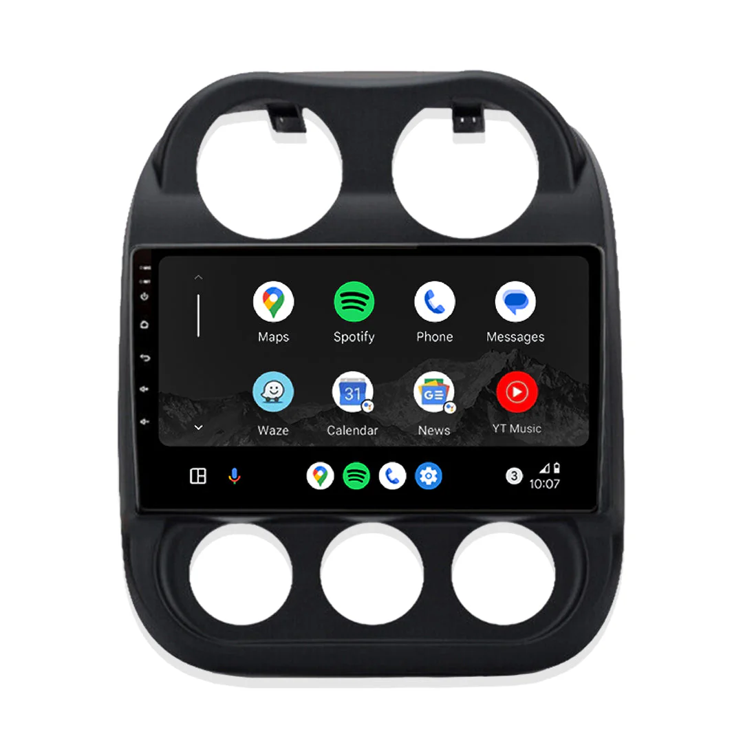 Jeep Compass MK (2010 - 2016) 10.1" 13.3" Wireless Android 15 Head Unit for Apple CarPlay / Android Auto - Image 2
