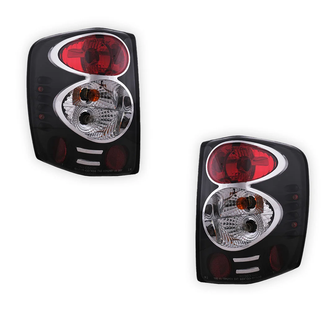 Jeep Grand Cherokee WJ (1999 - 2004) Black Altezza Halogen Tail Lights LH + RH - Image 6