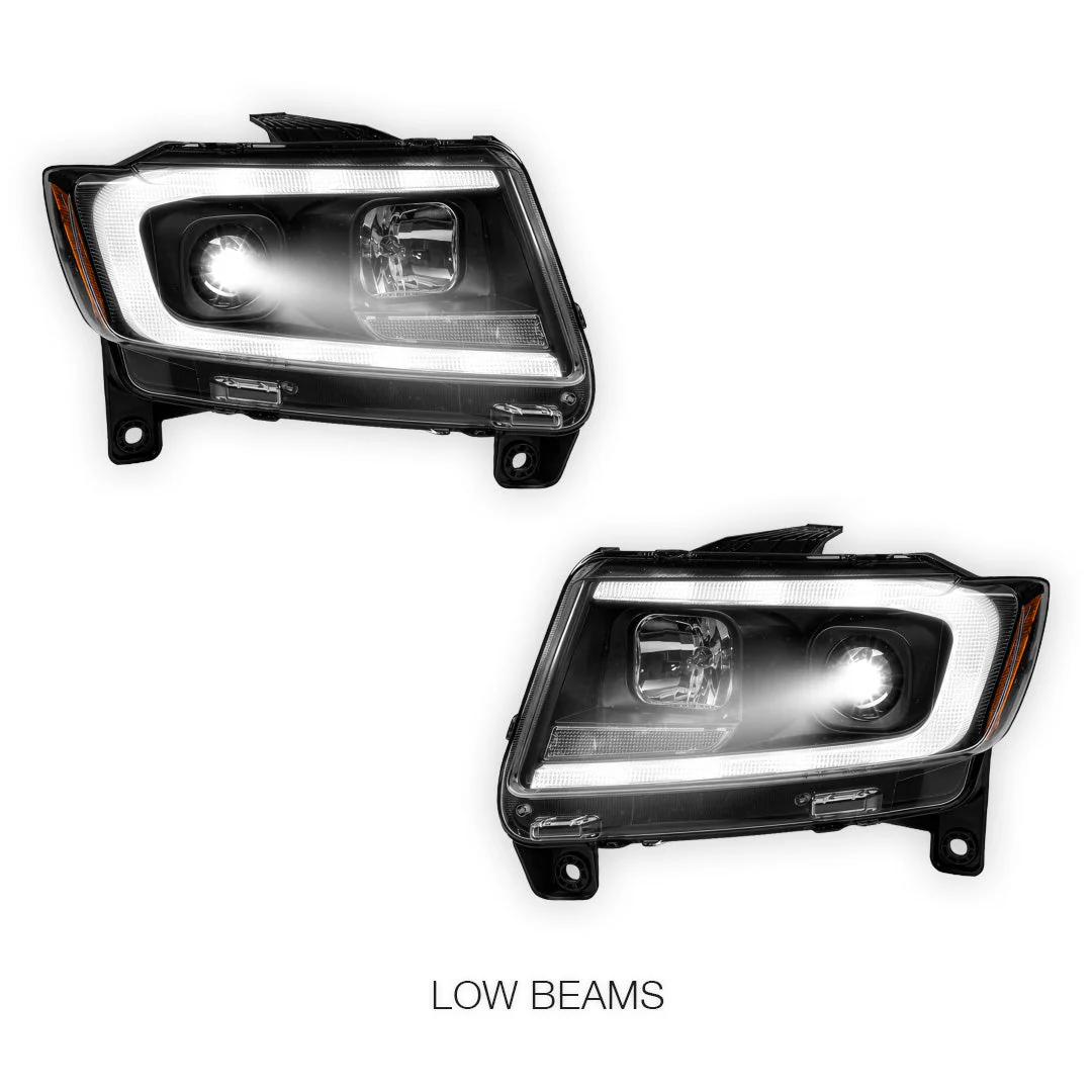 Jeep Grand Cherokee WK2 (2011- 2013) LED DRL Projector Headlights + Sequential Indicators LH + RH - Image 4