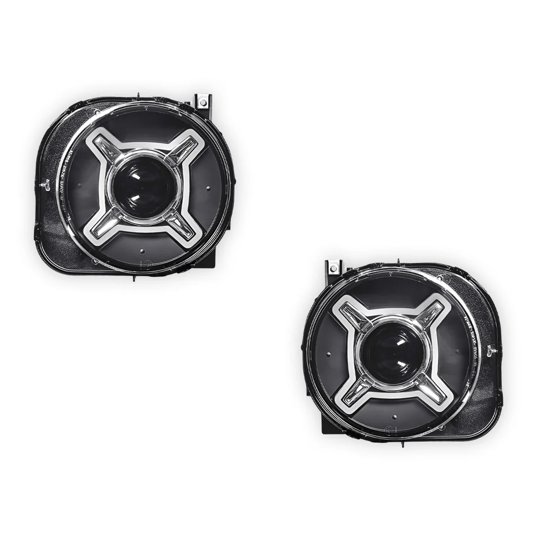 Jeep Renegade BU (2015 - 2018) LED X Shape DRL Dual beam Projector Headlights LH + RH - Image 2