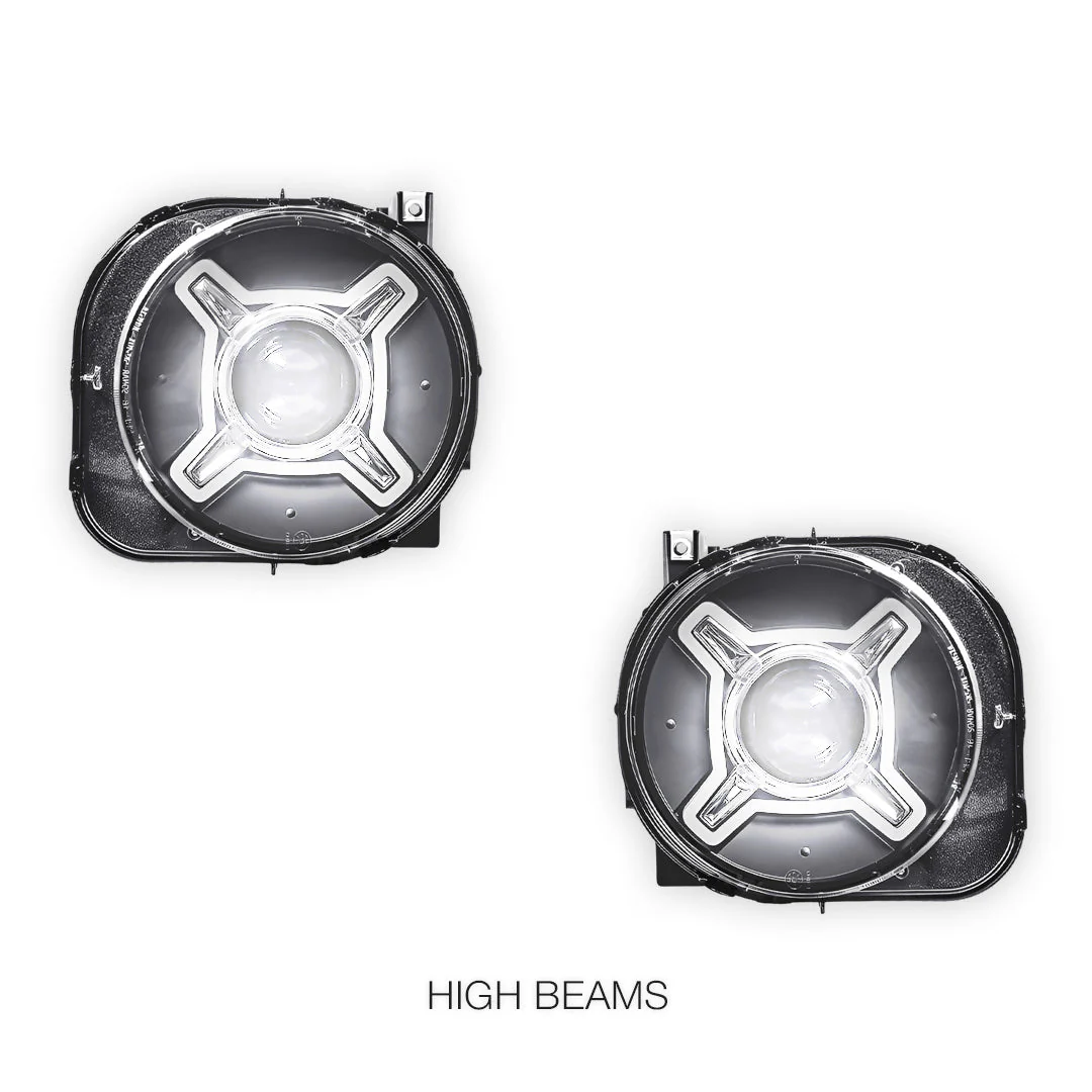 Jeep Renegade BU (2015 - 2018) LED X Shape DRL Dual beam Projector Headlights LH + RH - Image 5