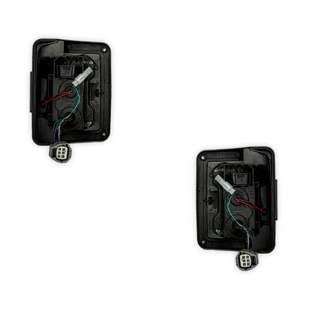 Jeep Wrangler JK (2007 - 2018) Black Smoked Tail Lights LH + RH - Image 7