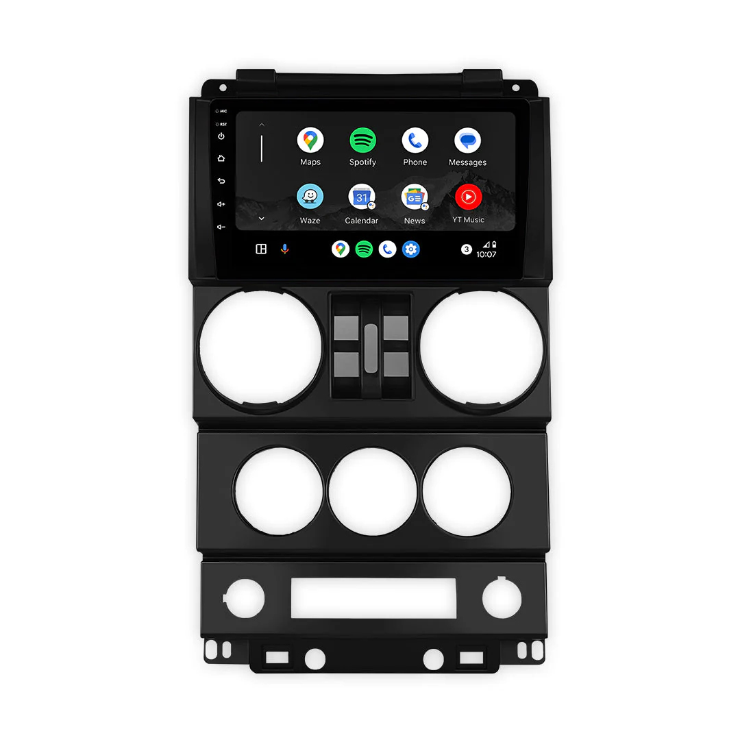 Jeep Wrangler JK 4-Door (2007 - 2010) 9" 13.3" Wireless Android 15 Head Unit for Apple CarPlay / Android Auto - Image 2