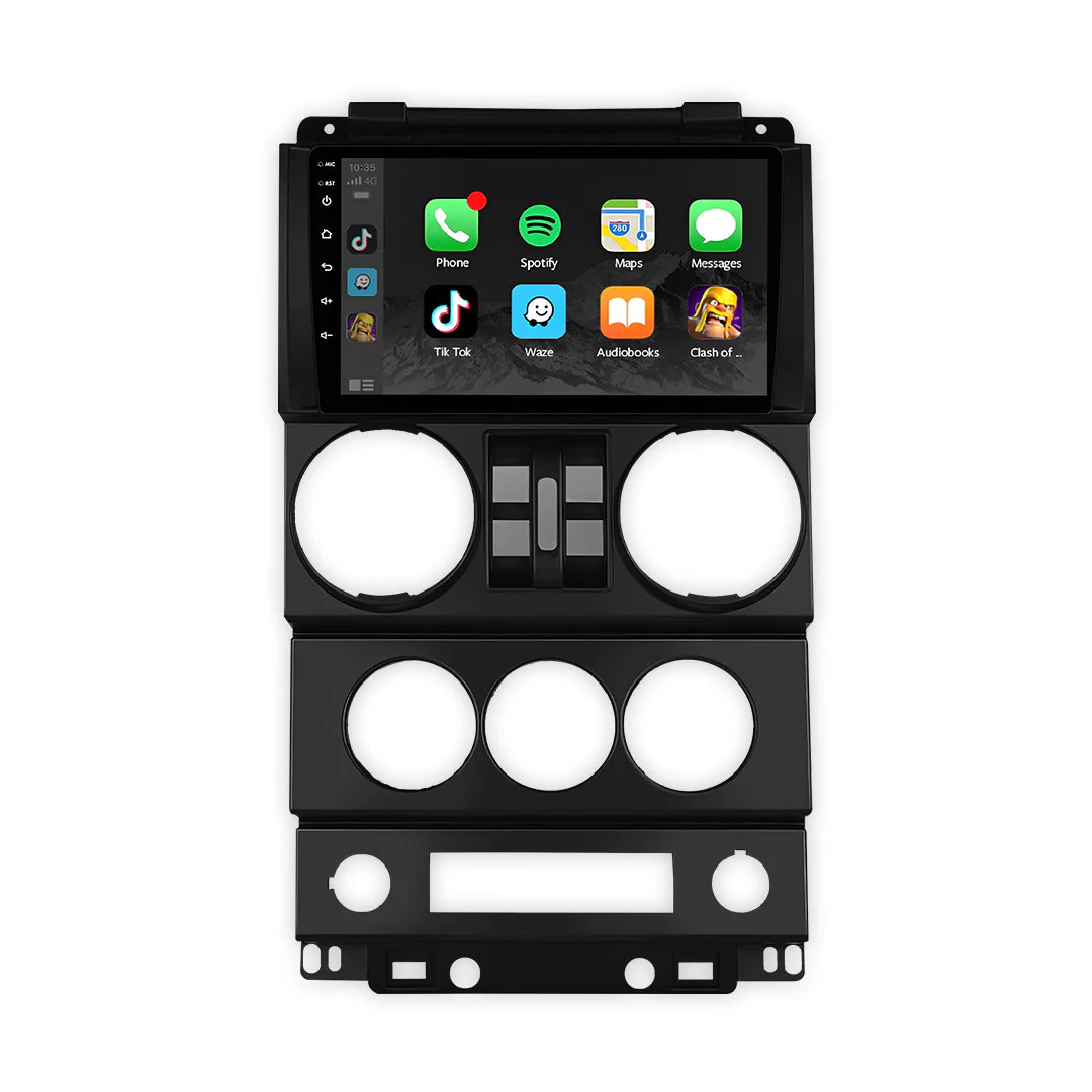 Jeep Wrangler JK 4-Door (2007 - 2010) 9" 13.3" Wireless Android 15 Head Unit for Apple CarPlay / Android Auto - Image 3