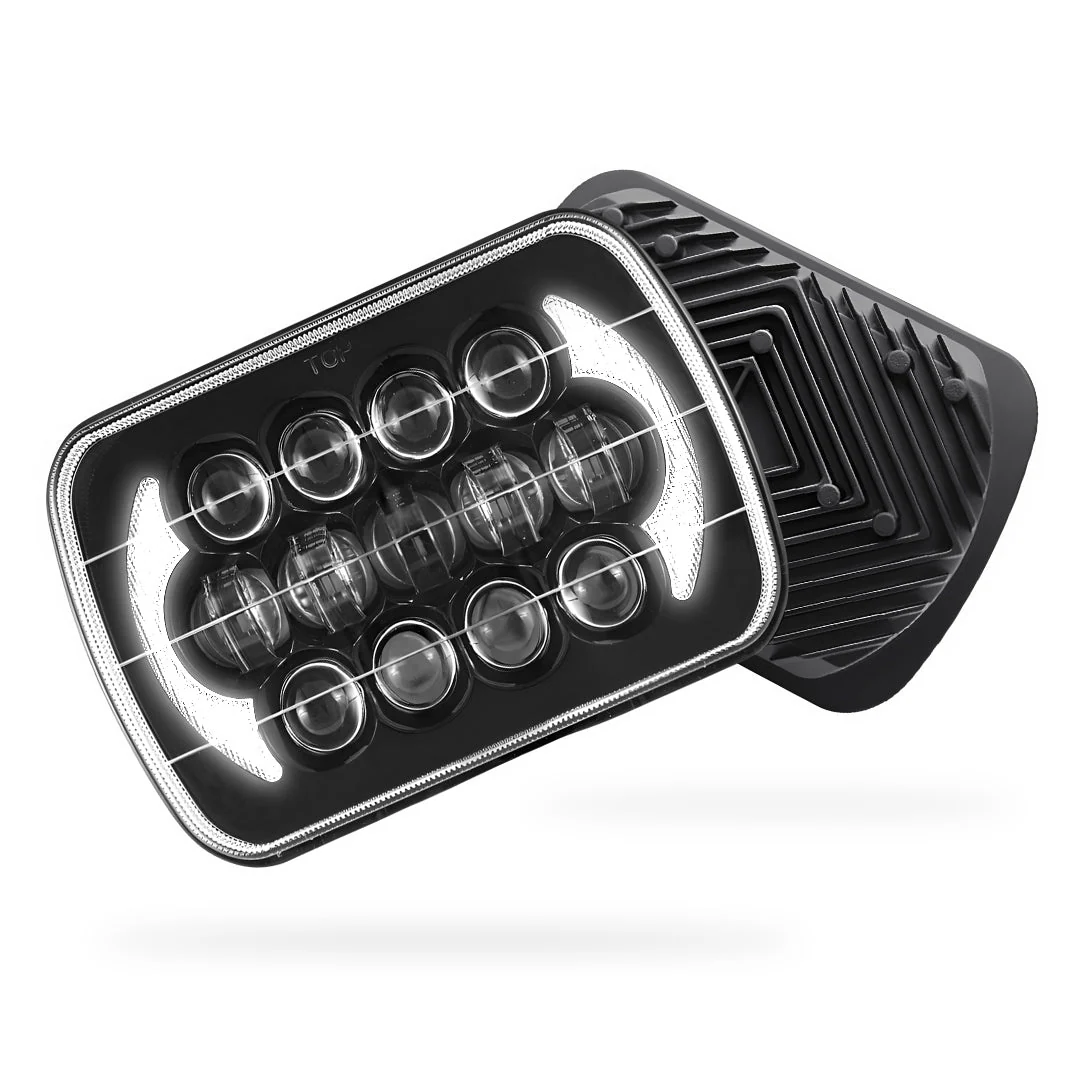 Jeep Wrangler YJ (1987 - 1995) LED Headlights Halo DRL  LH + RH - Image 7