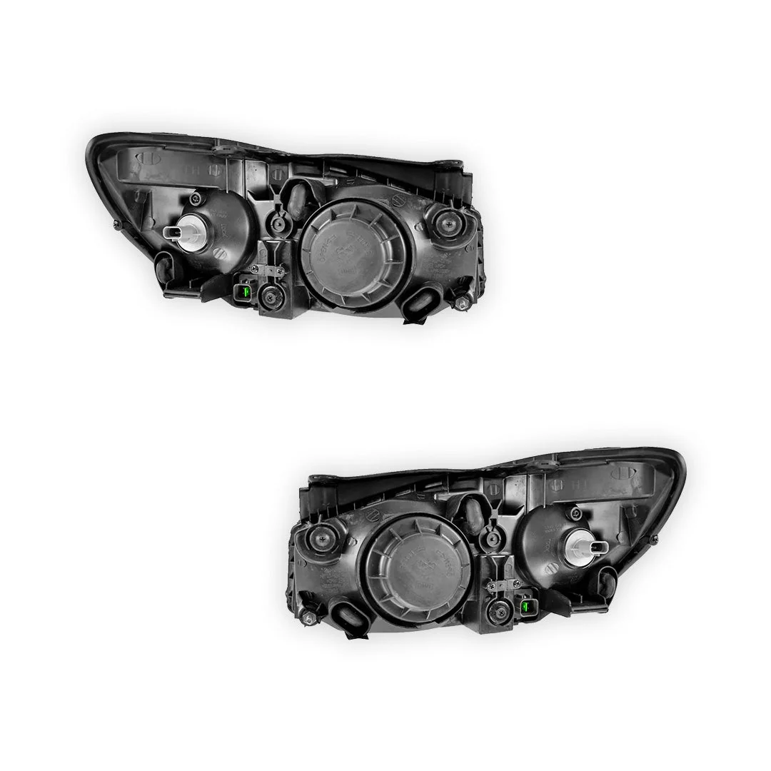 Kia Cerato LD (2004 - 2006) Chrome Halogen OEM Style Headlights LH + RH - Image 3