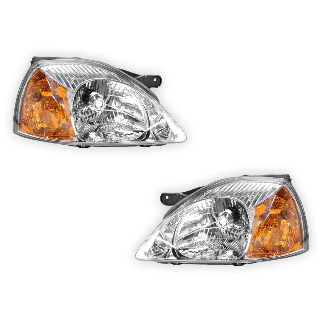 Kia Rio DC (2002 - 2005) OEM Style Headlights LH + RH - Image 2