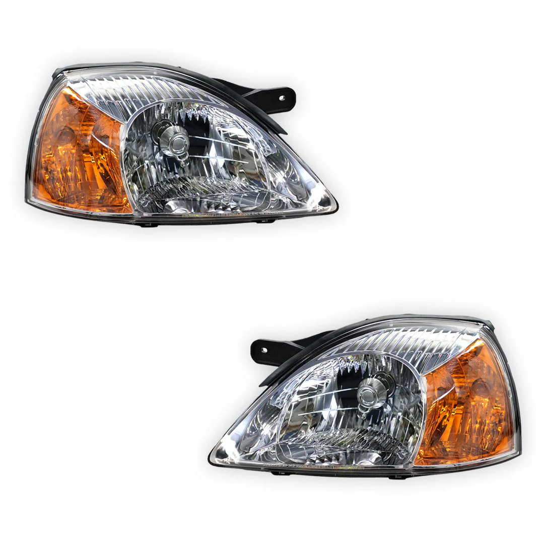 Kia Rio DC (2002 - 2005) OEM Style Headlights LH + RH - Image 2