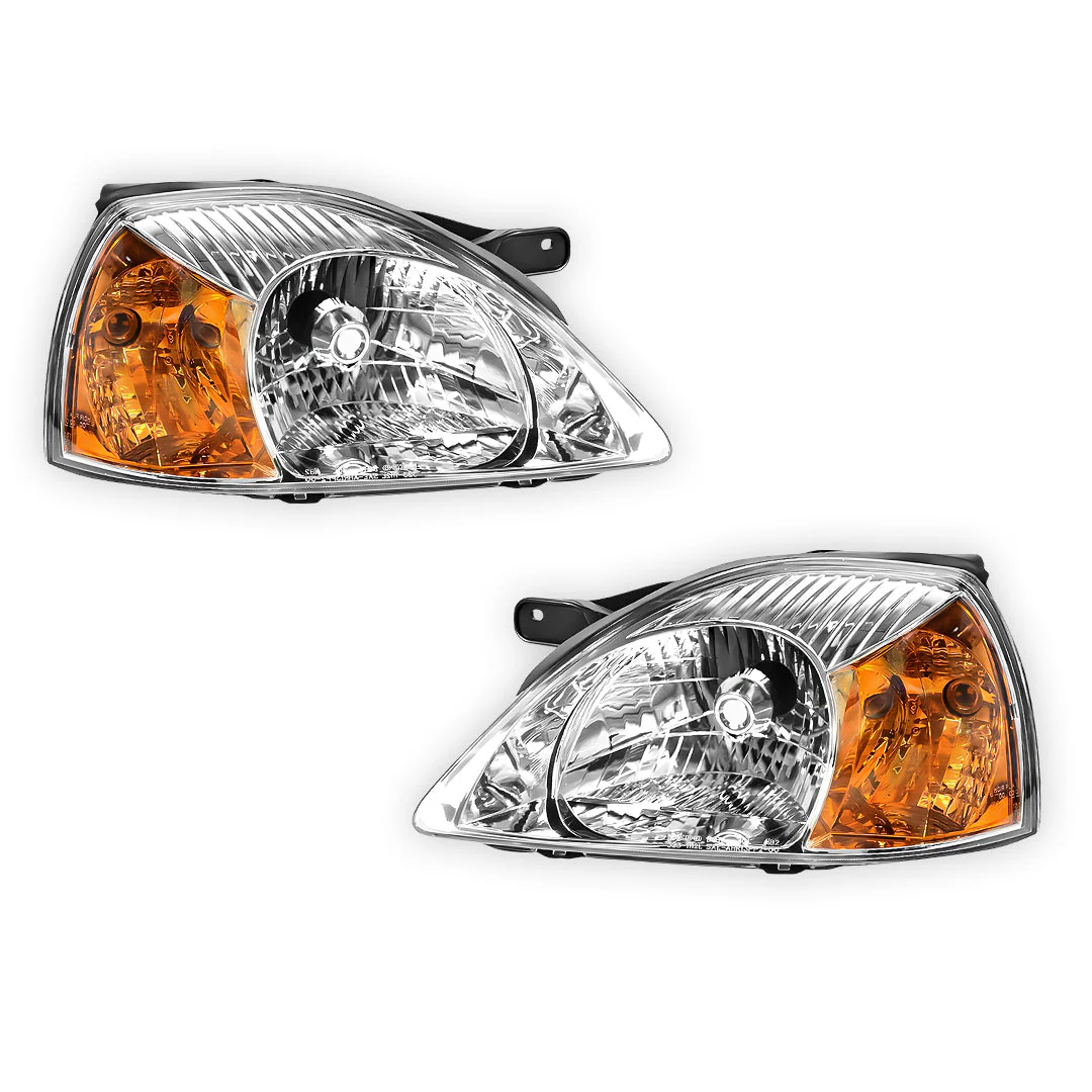 Kia Rio DC (2002 - 2005) OEM Style Headlights LH + RH - Image 2