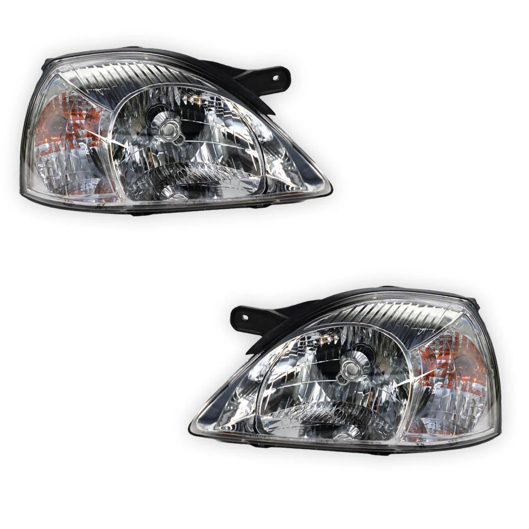 Kia Rio DC (2002 - 2005) OEM Style Headlights LH + RH - Image 2