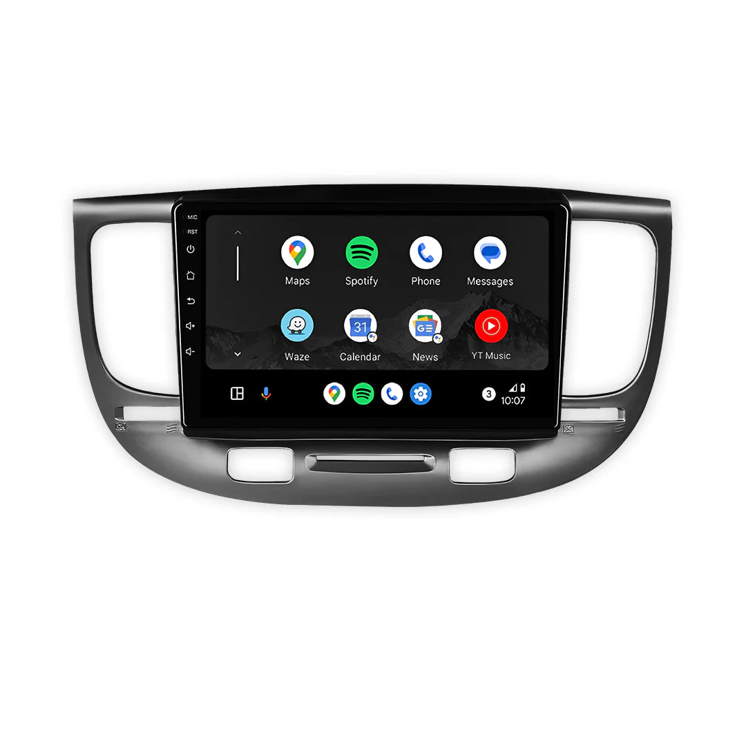 Kia Rio JB (2005 - 2011) 9" 13.3" Wireless Android 15 Head Unit for Apple CarPlay / Android Auto - Image 2