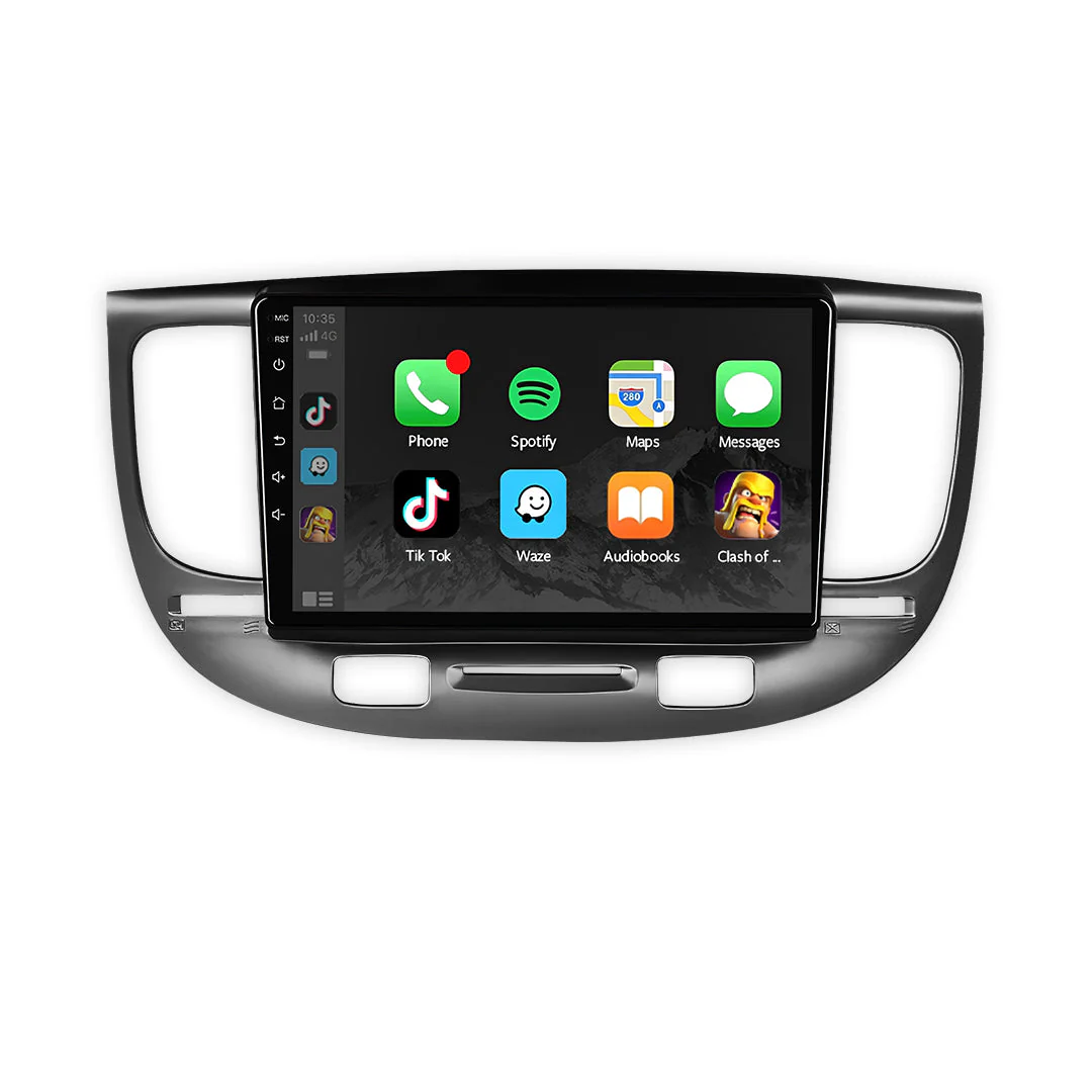 Kia Rio JB (2005 - 2011) 9" 13.3" Wireless Android 15 Head Unit for Apple CarPlay / Android Auto - Image 3