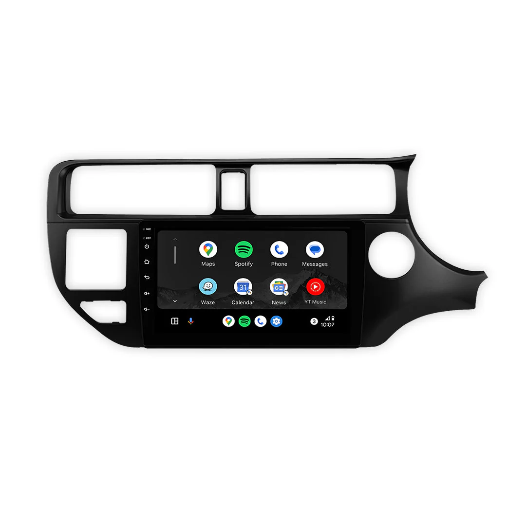 Kia Rio UB (2012 - 2014) 9" 13.3" Wireless Android 15 Head Unit for Apple CarPlay / Android Auto Horizontal Hazard Light Button - Image 2
