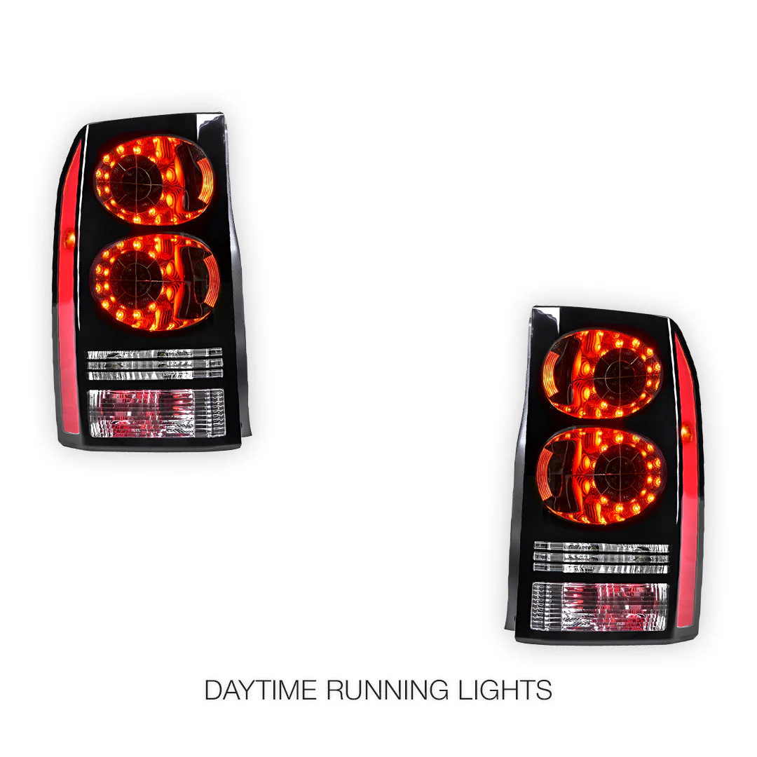 Land Rover Discovery III / IV L319 (2005 - 2016) Black Update LED Tail Lights LH + RH - Image 2