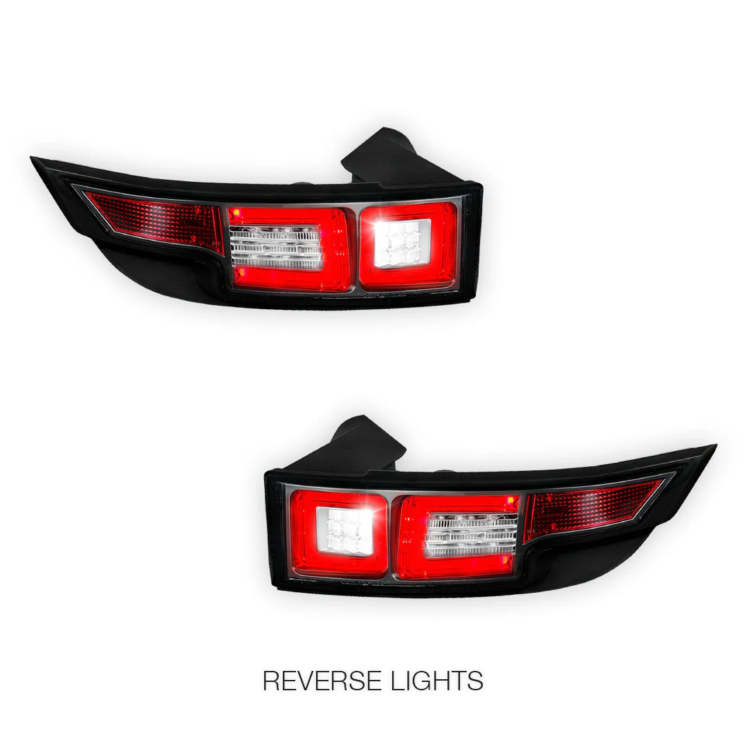 Land Rover Range Rover Evoque L538 (2011 - 2015) Black Full LED Tail Lights LH + RH - Image 5
