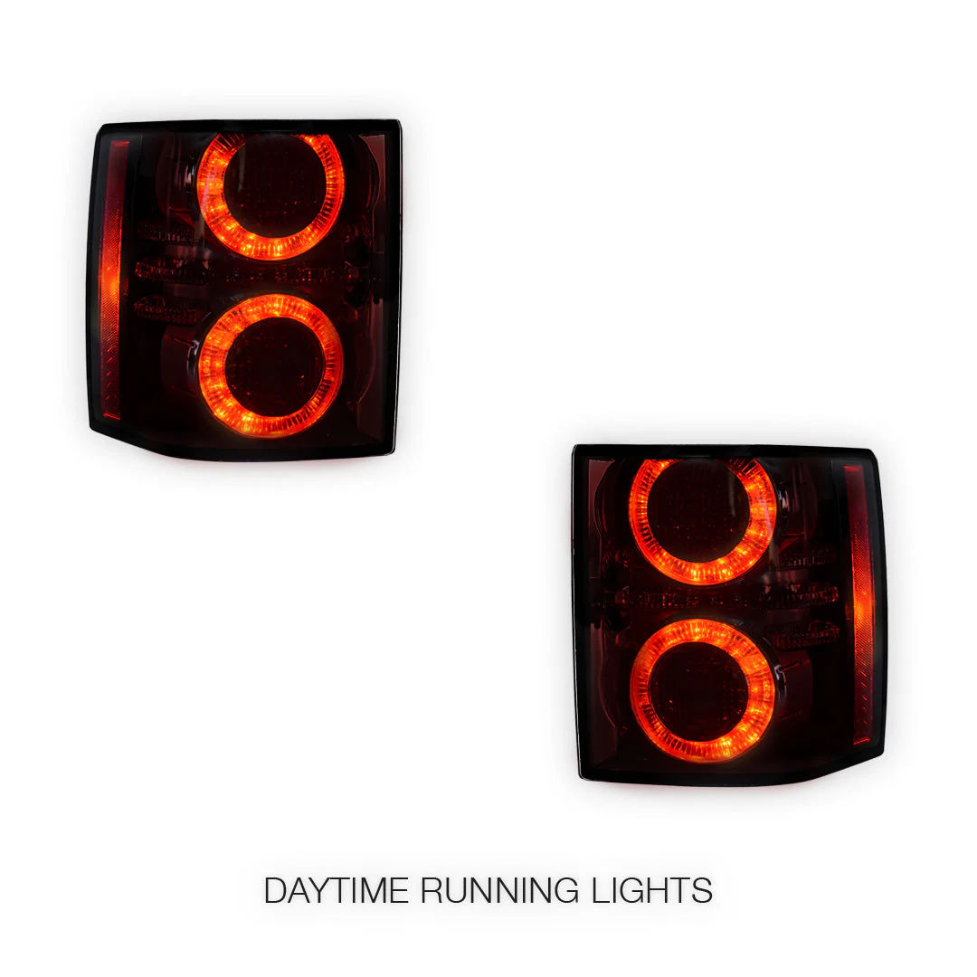 Land Rover Range Rover L322 (2007 - 2012) Black LED Tail Lights LH + RH - Image 2