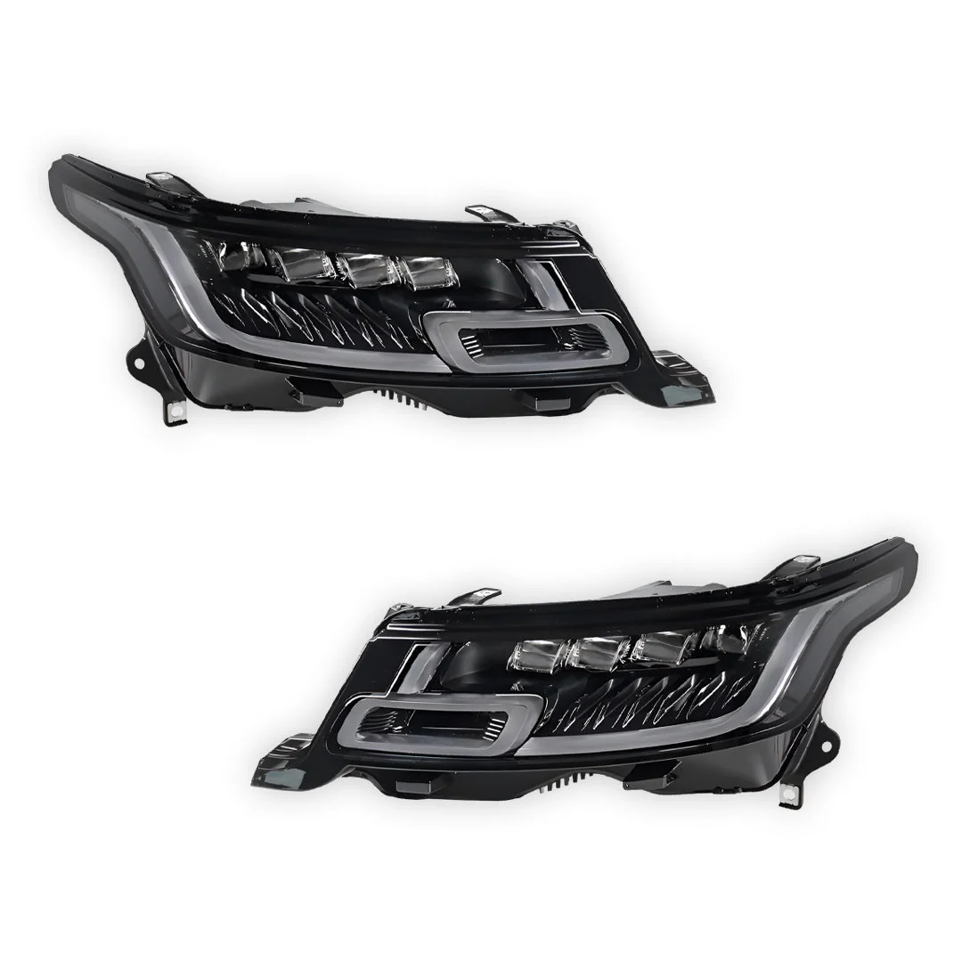 Land Rover Range Rover Sport L494 (2013 - 2017) SVR Style Full LED Head lights with Sequential Indicators LH + RH - Image 2