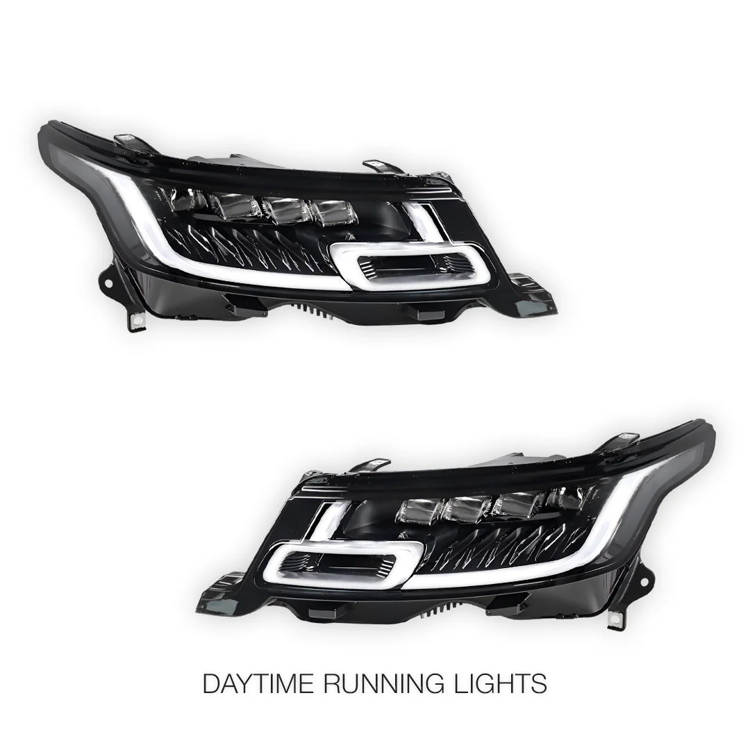 Land Rover Range Rover Sport L494 (2013 - 2017) SVR Style Full LED Head lights with Sequential Indicators LH + RH - Image 3