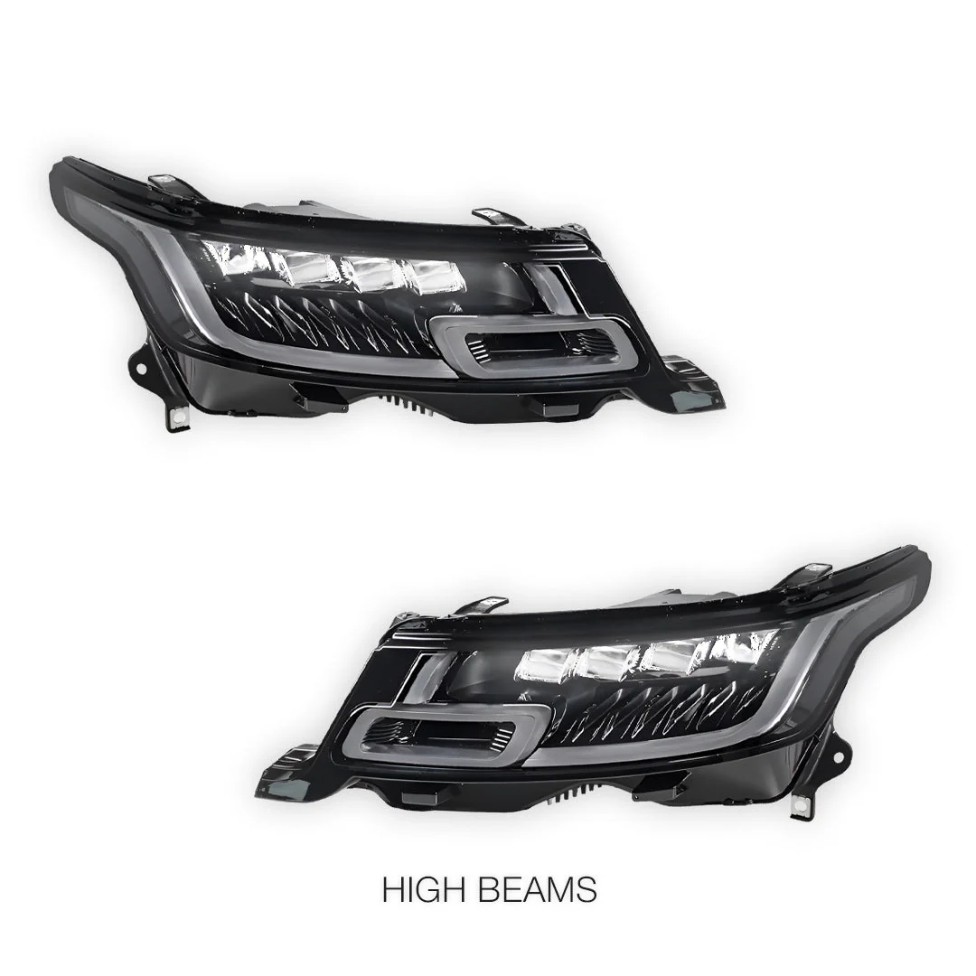 Land Rover Range Rover Sport L494 (2013 - 2017) SVR Style Full LED Head lights with Sequential Indicators LH + RH - Image 6