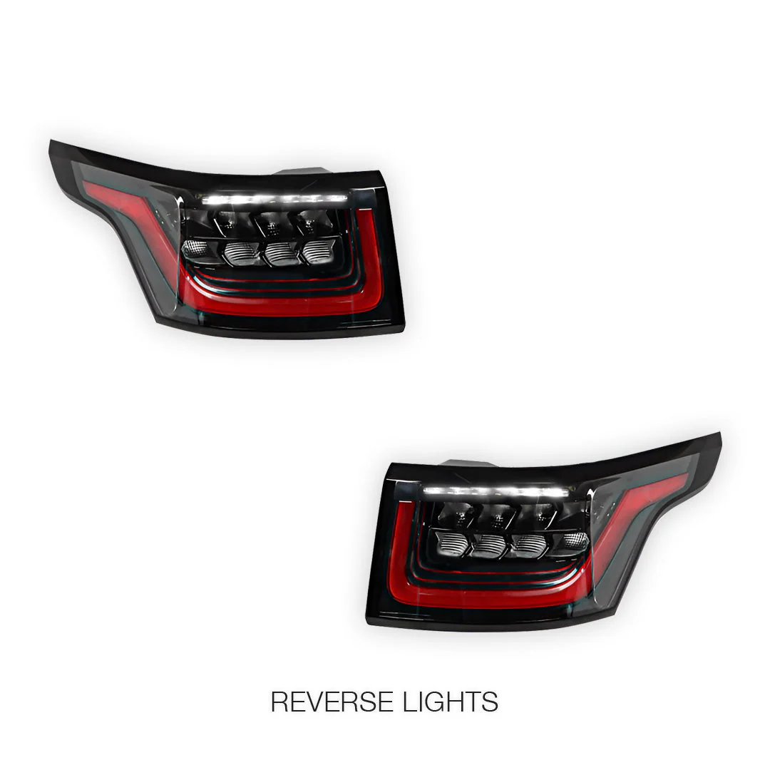 Land Rover Range Rover Sport L494 (2013 - 2022) MY18 SVR Style Sequential Full LED Tail Lights LH + RH - Image 5