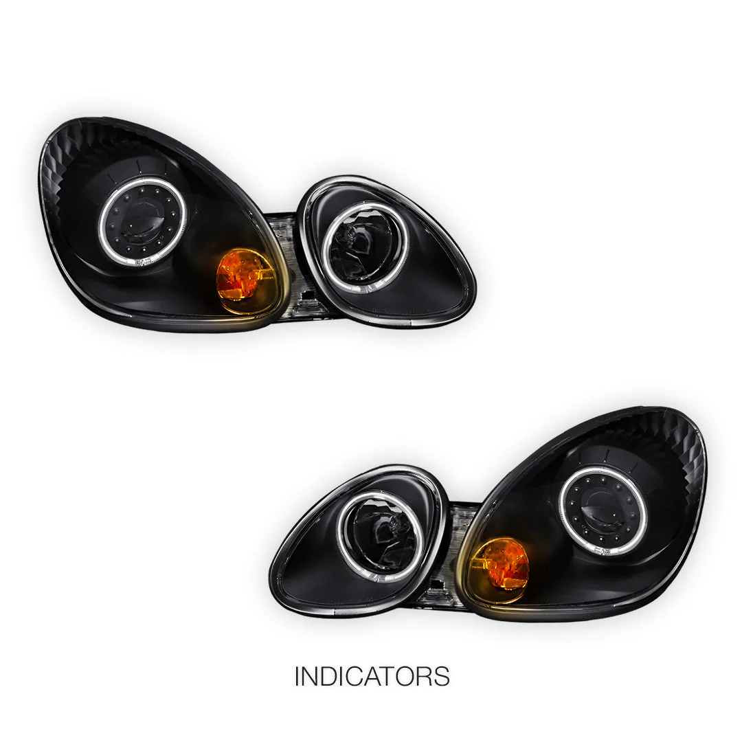 Lexus GS300 S160 (1998- 2005) JDM CCFL Angel-Eyes LED DRL Projector Headlights LH + RH - Image 10