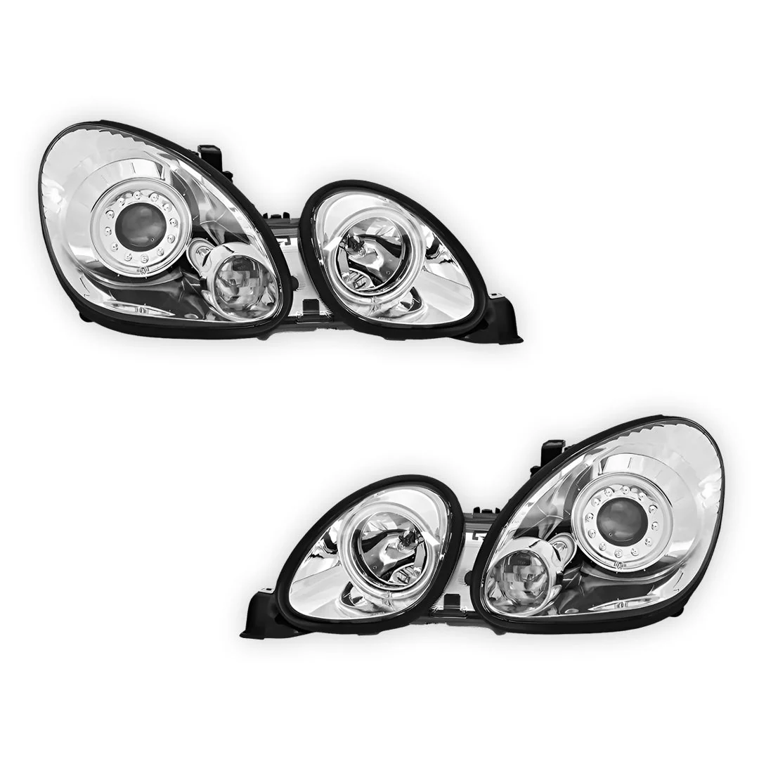 Lexus GS300 S160 (1998- 2005) JDM CCFL Angel-Eyes LED DRL Projector Headlights LH + RH - Image 2