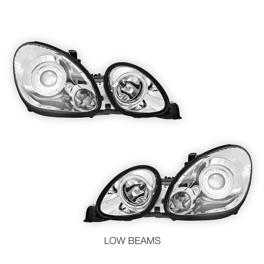 Lexus GS300 S160 (1998- 2005) JDM CCFL Angel-Eyes LED DRL Projector Headlights LH + RH - Image 5
