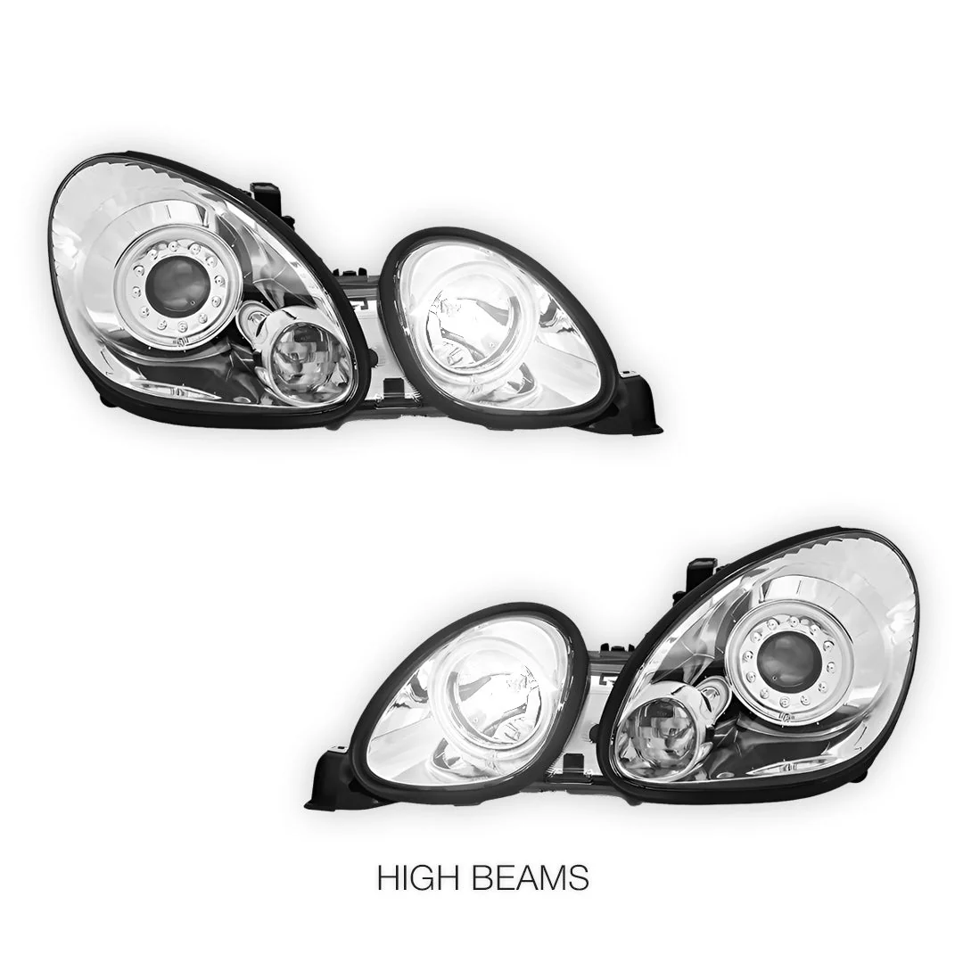 Lexus GS300 S160 (1998- 2005) JDM CCFL Angel-Eyes LED DRL Projector Headlights LH + RH - Image 6