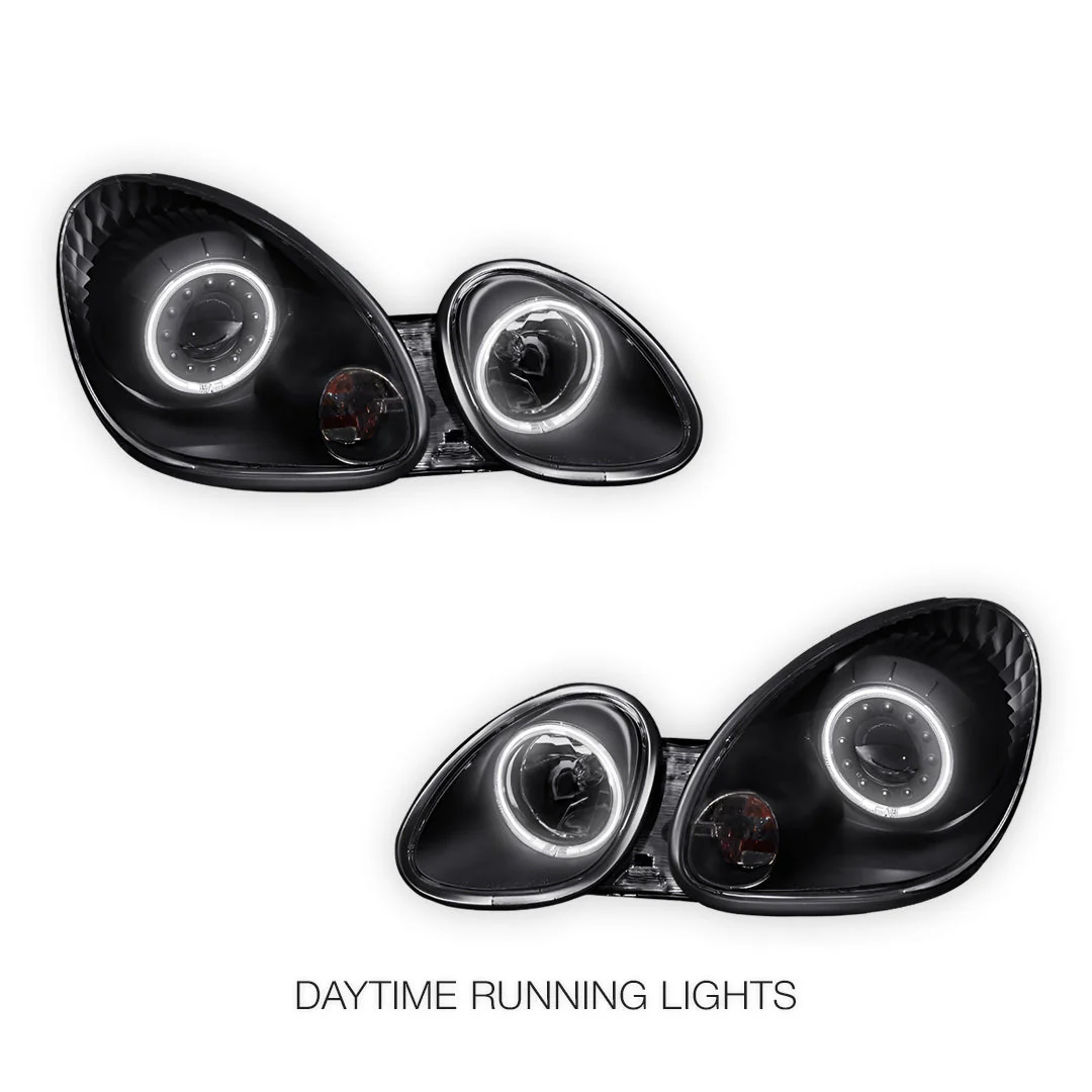 Lexus GS300 S160 (1998- 2005) JDM CCFL Angel-Eyes LED DRL Projector Headlights LH + RH - Image 9
