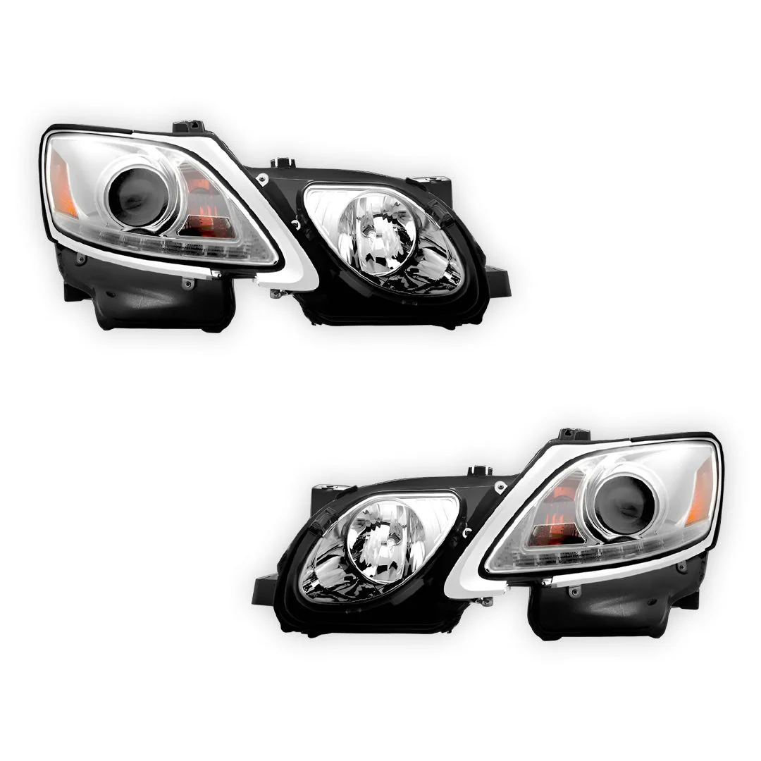Lexus GS350 S190 (2005- 2010) HID / Xenon Model LED DRL Projector Headlights LH + RH - Image 8