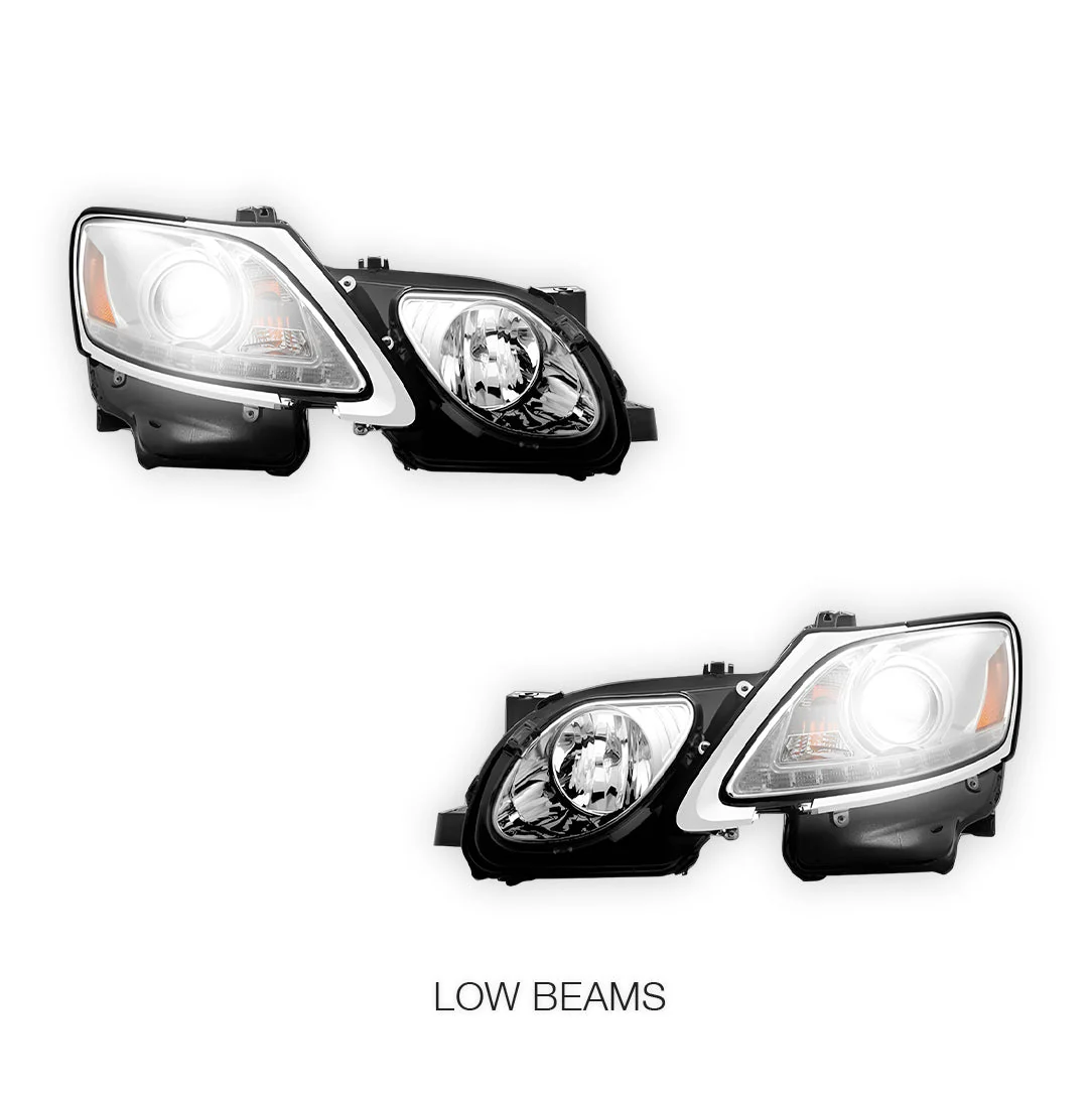 Lexus GS430 S190 (2005- 2010) HID / Xenon Model LED DRL Projector Headlights LH + RH - Image 10
