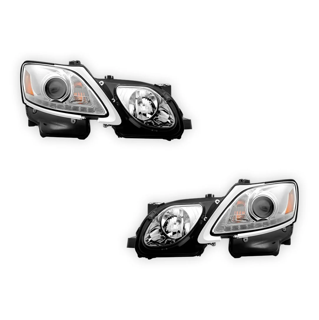 Lexus GS430 S190 (2005- 2010) HID / Xenon Model LED DRL Projector Headlights LH + RH - Image 12