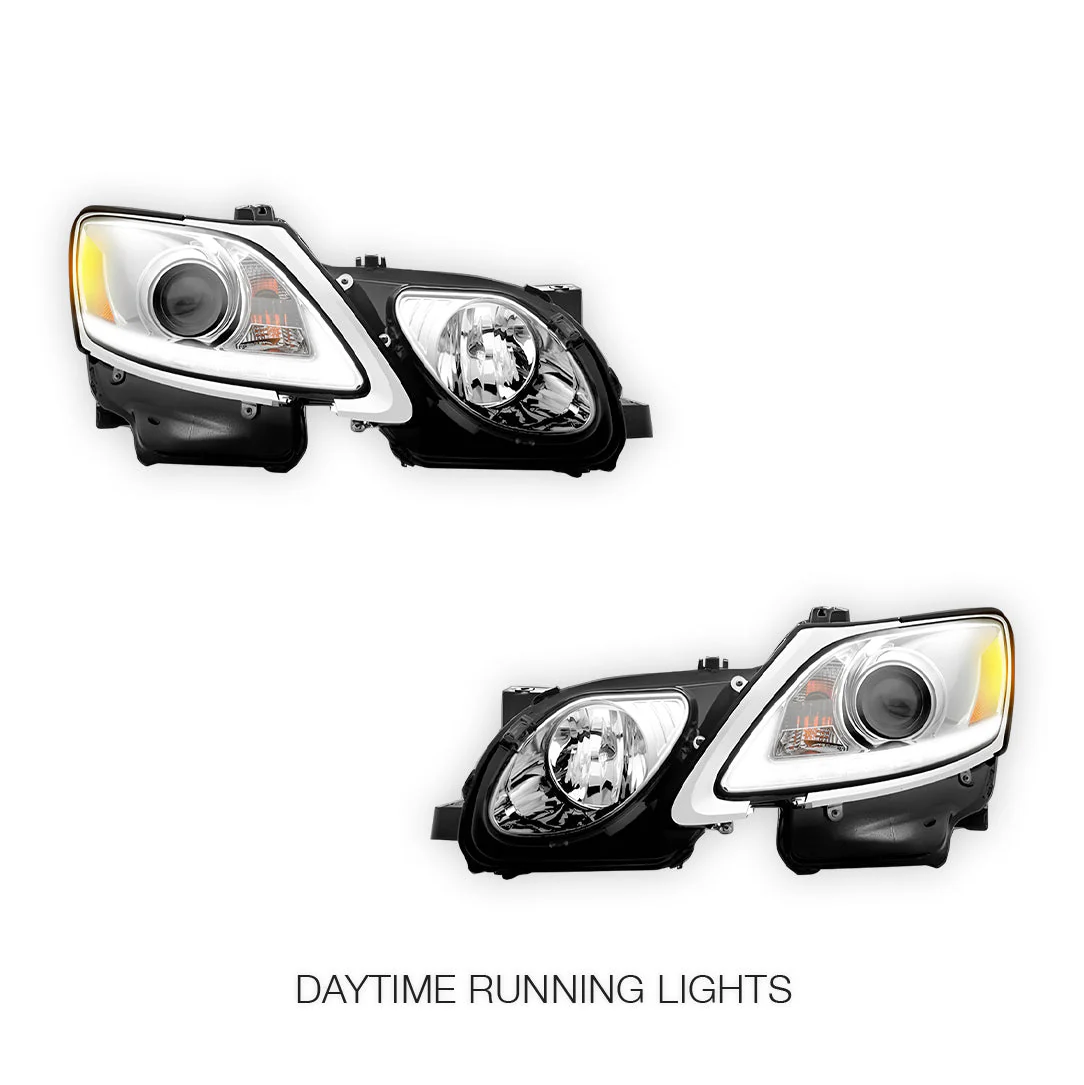 Lexus GS430 S190 (2005- 2010) HID / Xenon Model LED DRL Projector Headlights LH + RH - Image 8