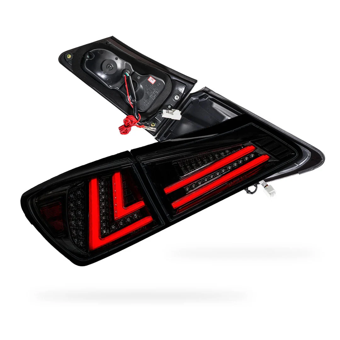 Lexus IS GSE20 (2005 - 2013) 3D Full LED Stripe Tail Lights LH + RH - Image 13