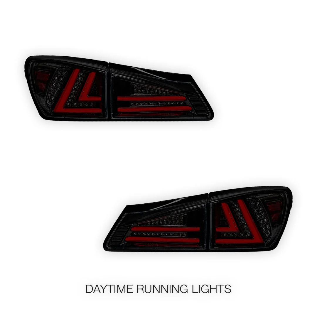 Lexus IS GSE20 (2005 - 2013) 3D Full LED Stripe Tail Lights LH + RH - Image 14