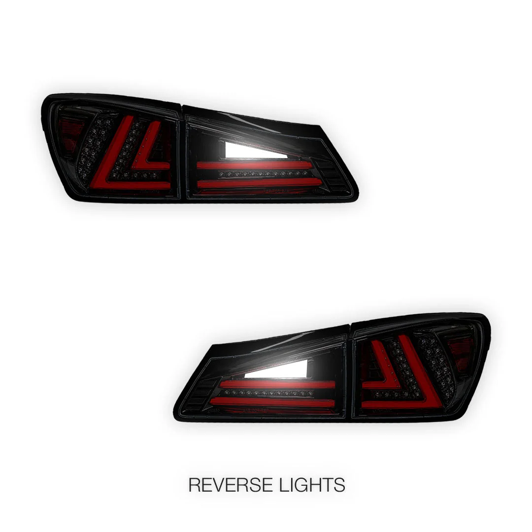 Lexus IS GSE20 (2005 - 2013) 3D Full LED Stripe Tail Lights LH + RH - Image 17