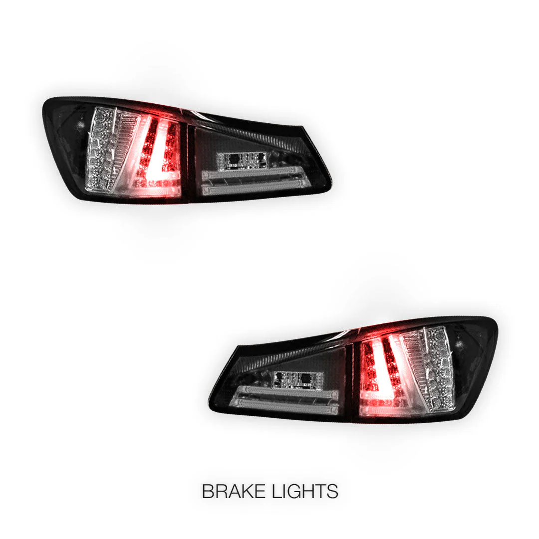 Lexus IS GSE20 (2005 - 2013) 3D LED Stripe Bar Tail Lights LH + RH - Image 10