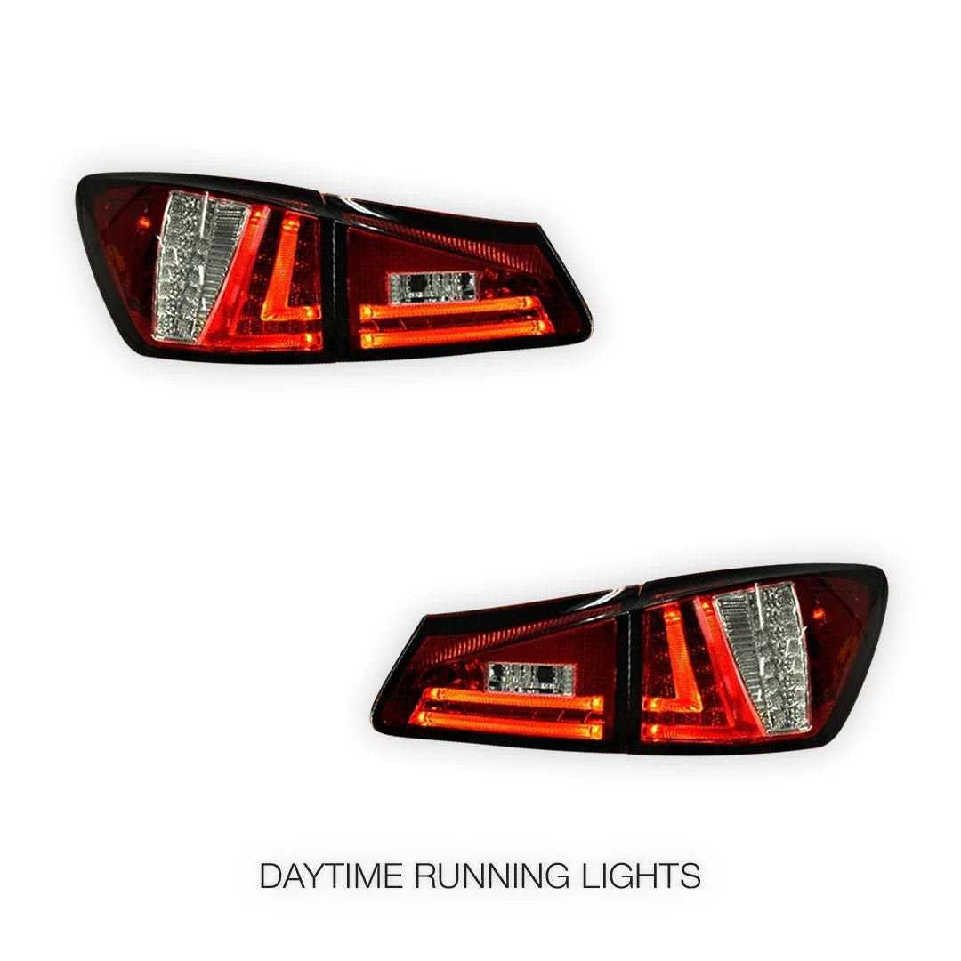 Lexus IS GSE20 (2005 - 2013) 3D LED Stripe Bar Tail Lights LH + RH - Image 2