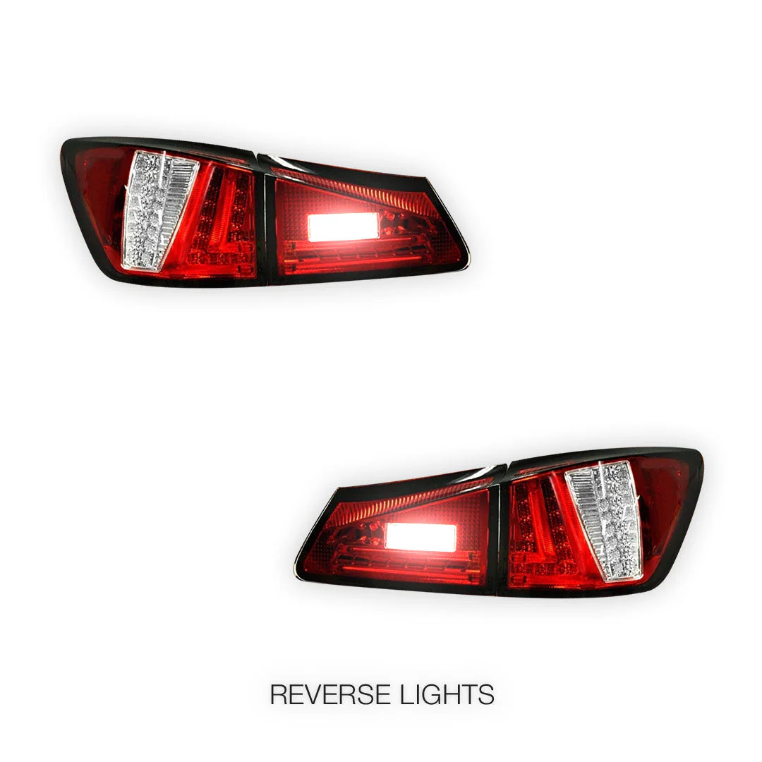 Lexus IS GSE20 (2005 - 2013) 3D LED Stripe Bar Tail Lights LH + RH - Image 5